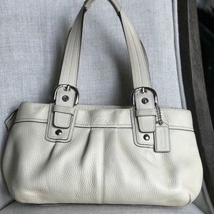 Coach Leather Soho Large Satchel in cream F13732